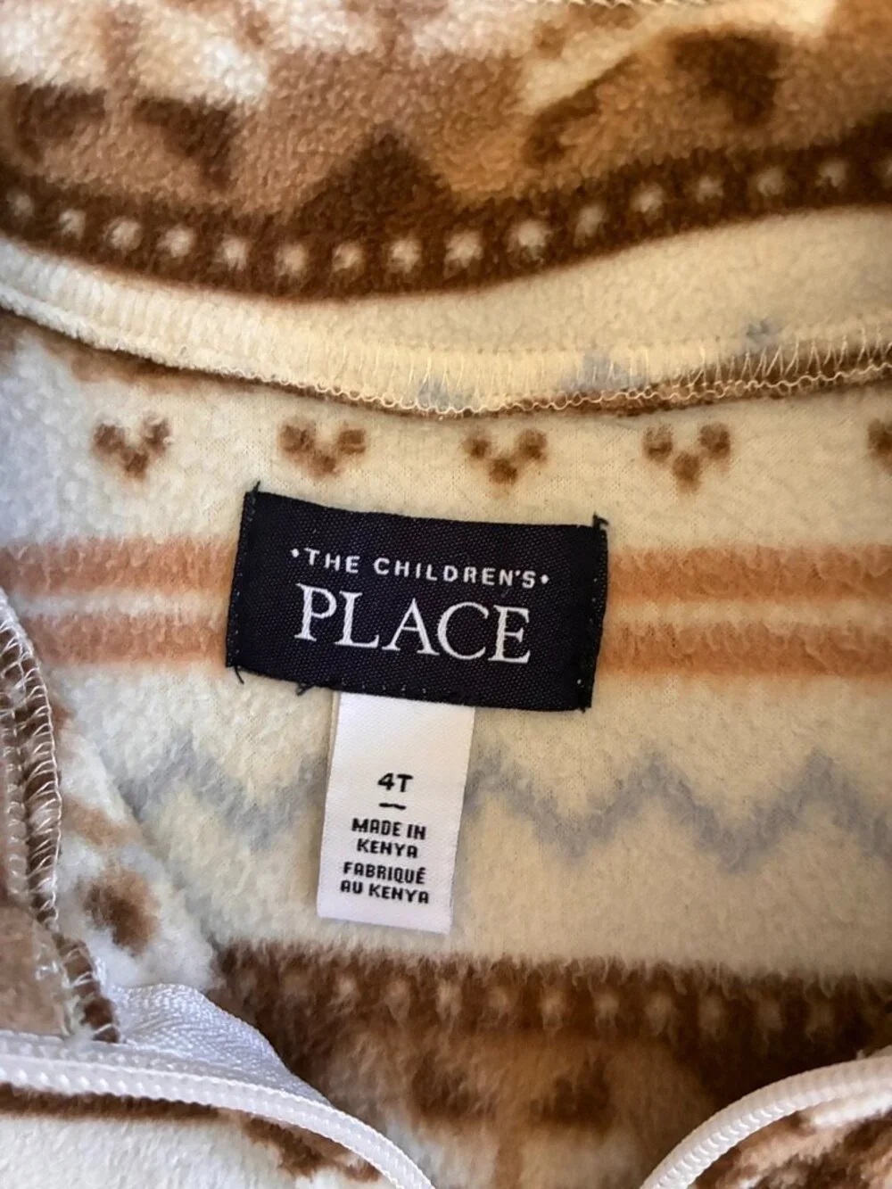 The Children's Place Toddler Fair Isle Quarter Zip Fleece 4T